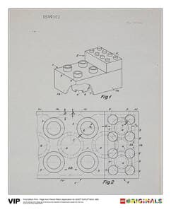 French Patent LEGO DUPLO Brick 1968