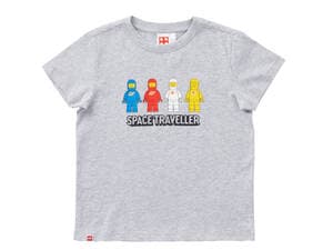Short-Sleeve Space Traveler Kids T-Shirt – Gray Mélange