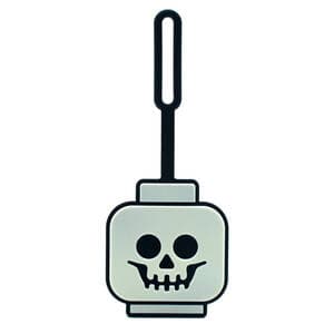 Skeleton Head Glow-in-the-Dark Bag Tag