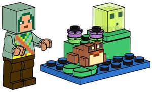 Hero with Frog and Slime
