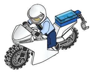 Policeman & Motorbike